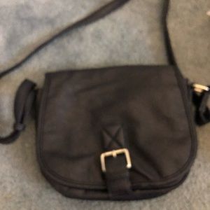 Crossbody navy blue bag